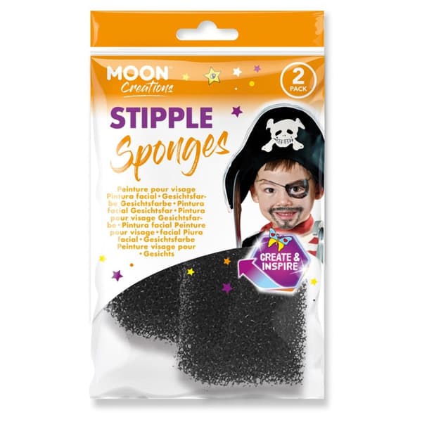 Moon Creations Stippelsvamp (2-pack) One Size Svart Black One Size