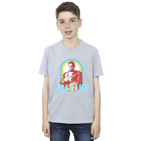 DC Comics Boys Shazam Buble Gum Frame T-Shirt 9-11 år Sport Sports Grey 9-11 Years