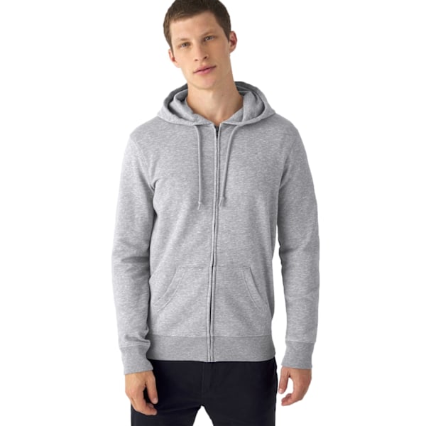 B&C Herr Organic Hoodie XS Gråmelerad Grey Heather XS