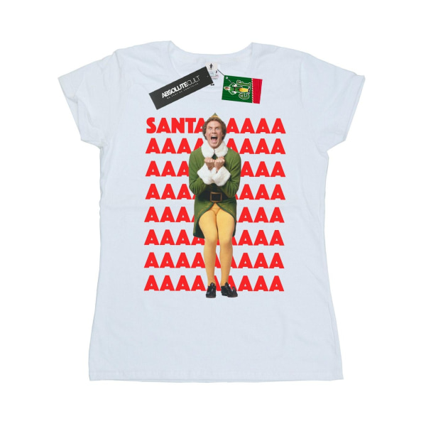 Elf Womens/Ladies Buddy Santa Scream Cotton T-Shirt XL Vit White XL