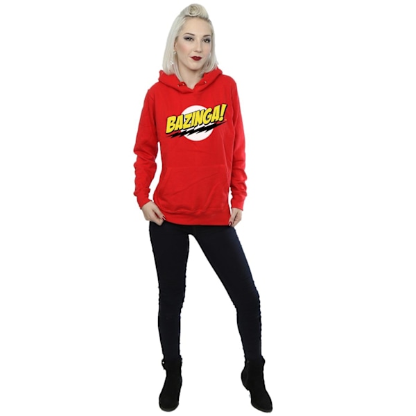 The Big Bang Theory Dam/Kvinnor Sheldon Bazinga Hoodie L Röd Red L