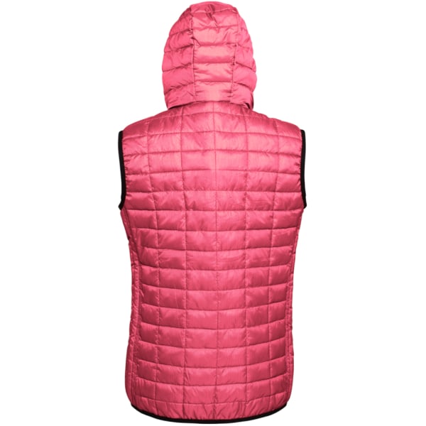 2786 Dam/Kvinnor Honeycomb Dragkedja Upp Huvtröja Gilet/Bodywarmer XS Red XS