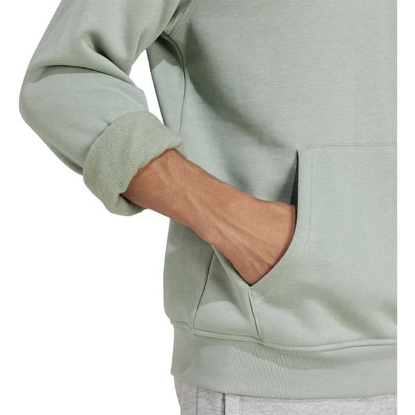 Adidas Herr Essentials Relaxed Fit Pullover Hoodie XS Silver Gr Silver Green XS