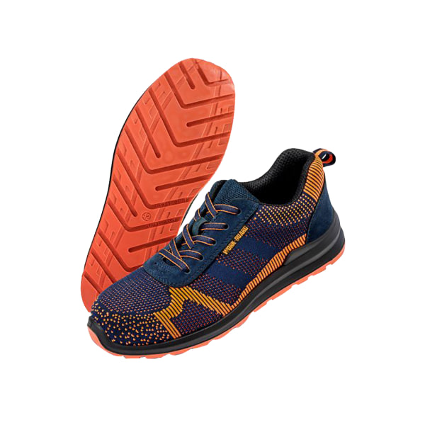 Resultat Work-Guard Unisex Hardy Safety Trainers 6 UK Navy/Orange Navy/Orange 6 UK