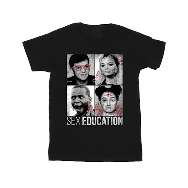 Netflix Mens Sex Education Class Photos T-Shirt 3XL Svart Black 3XL