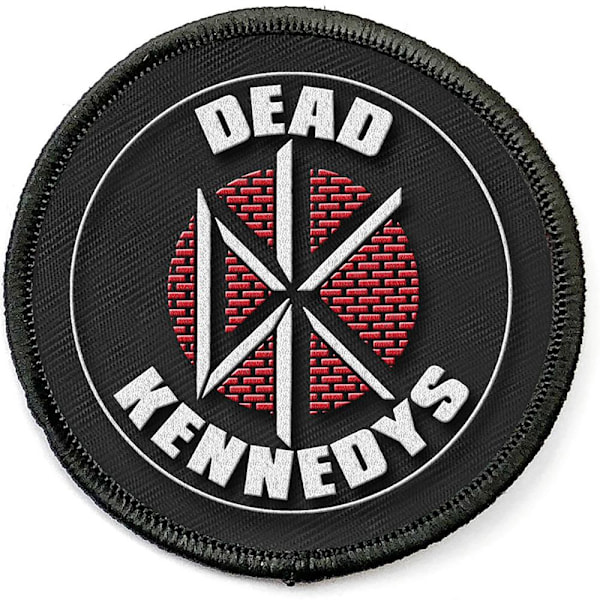 Dead Kennedys Logo Circle Strykjärn på lapp En storlek Svart/Röd/Vit Black/Red/White One Size