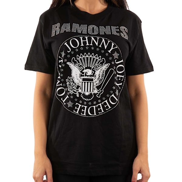 Ramones Unisex Vuxen President Sigill Prydd T-Shirt M Svart Black M