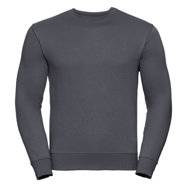 Russell Mens Authentic Sweatshirt (smalare snitt) S Convoy Grå Convoy Grey S