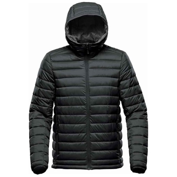 Stormtech Mens Stavanger Thermal Padded Jacket XL Black/Graphit Black/Graphite Grey XL