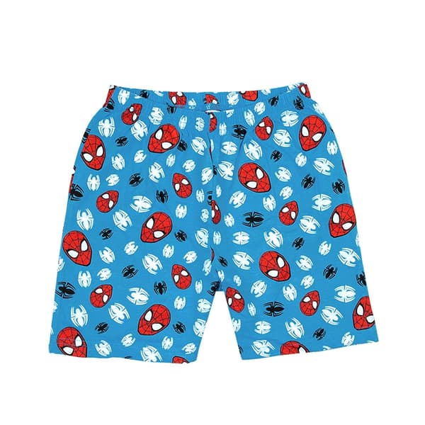 Spider-Man Boys Thwamm Comic Bomull Kort Pyjamas Set 3-4 År Blue 3-4 Years