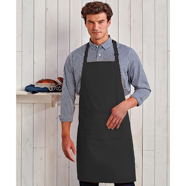 Premier Dam/Kvinnors Färger Bip Förkläde Med Ficka / Arbetskläder Black One Size