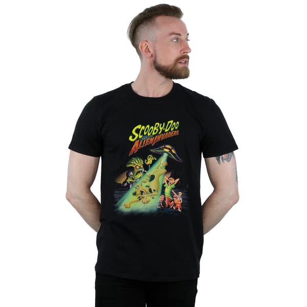 Scooby Doo Herr The Alien Invaders T-shirt i bomull M Svart Black M