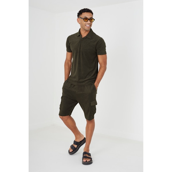 Brave Soul Erikson Cargo Shorts XL Khaki Green för män Khaki Green XL