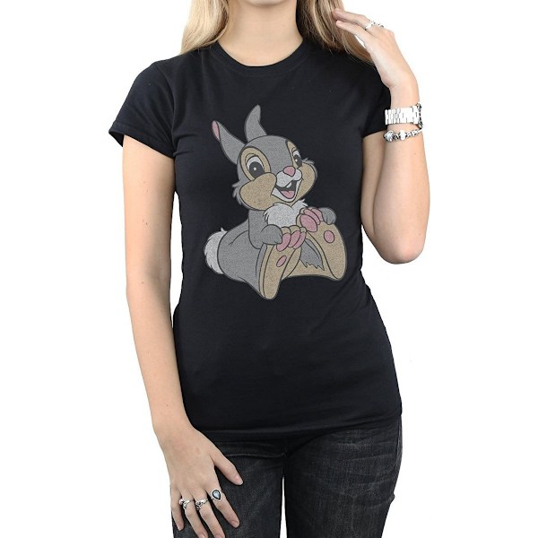 Disney Dam/Dam Classic Thumper Bomull T-shirt L Svart Black L