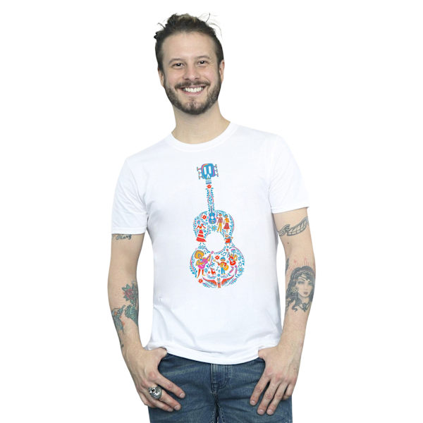 Disney Coco Gitarr Mönster T-shirt M Vit White M