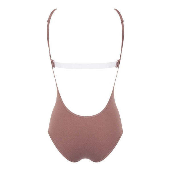 Silky Dance Dam/Dam Låg Rygg Body En Storlek Mörk Nude Dark Nude One Size
