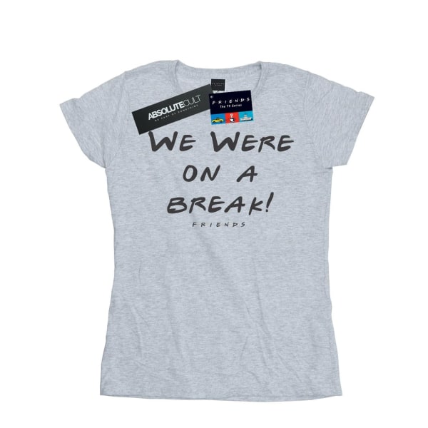 Friends Womens/Ladies We Were On A Break Text T-shirt i bomull M Sports Grey M