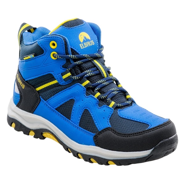 Elbrus Barn/Barn Plaret Vandringskängor 1 UK Marinblå/Sjöblå/ Navy/Lake Blue/Yellow 1 UK