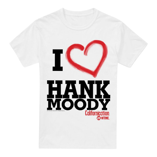 Californication Herr I Heart Hank Moody T-Shirt 4XL Vit White 4XL