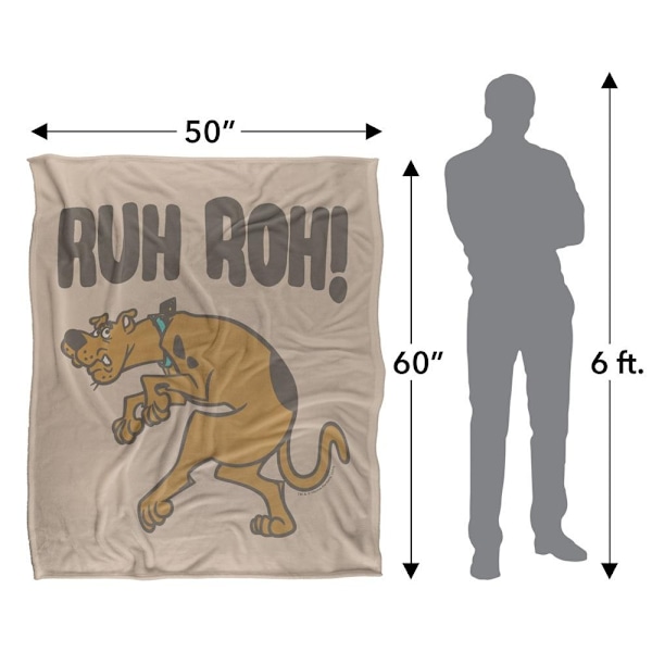 Scooby Doo Ruh Roh Filt En Storlek Flerfärgad Multicoloured One Size