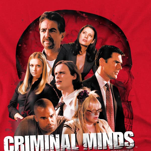Criminal Minds Herr Brain Trust T-Shirt S Röd Red S