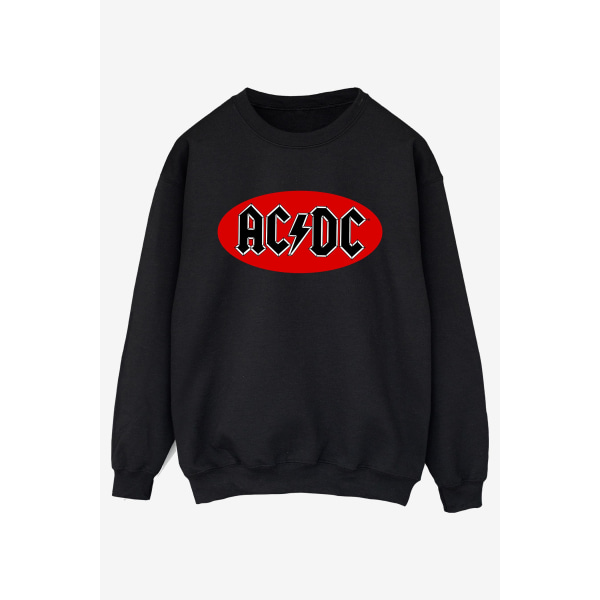 ACDC Herr Red Circle Logo Sweatshirt XL Svart Black XL
