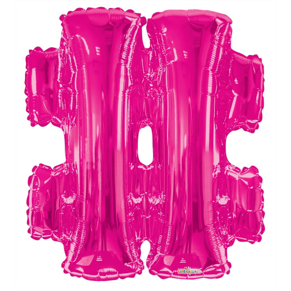 Apac # Folieballong En Storlek Rosa Pink One Size