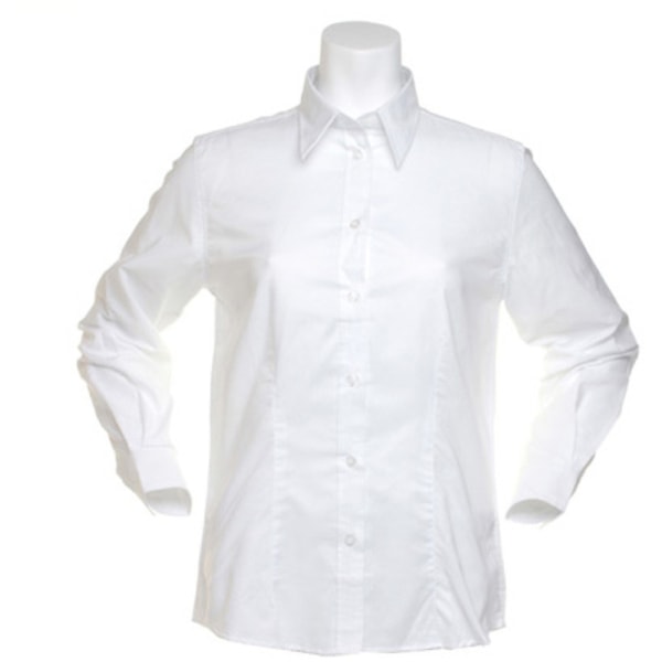 Kustom Kit Dam Workwear Oxford långärmad skjorta 8 French Na French Navy 8