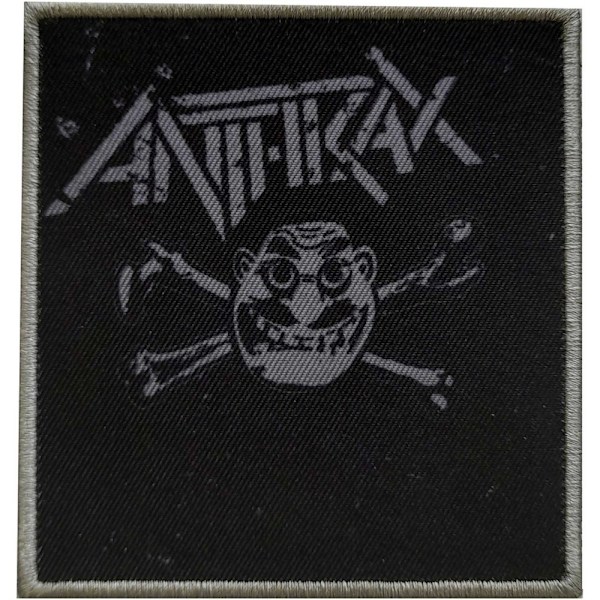 Anthrax Cross Bones Strykjärnsmärke En Storlek Svart/Grå Black/Grey One Size