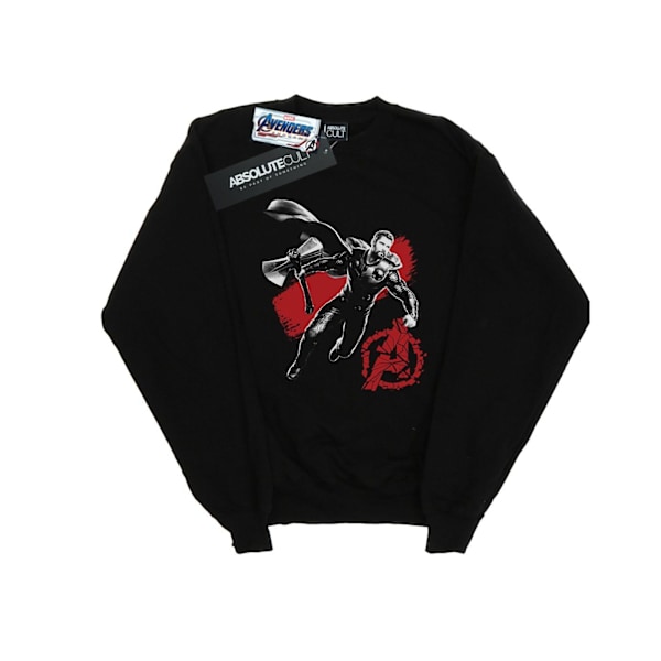 Marvel Boys Avengers Endgame Mono Thor Sweatshirt 5-6 år Bla Black 5-6 Years