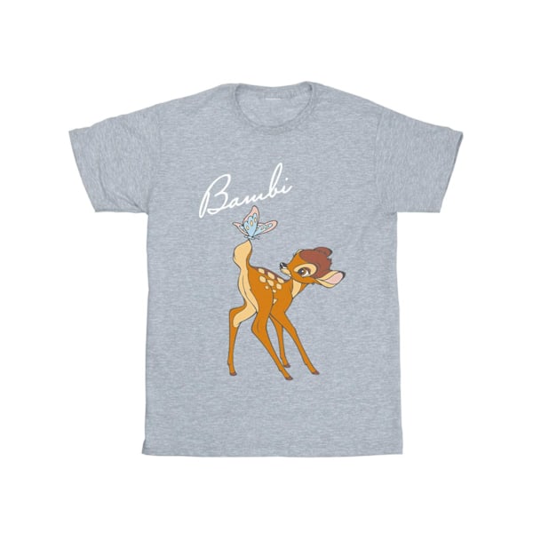 Disney Bambi Butterfly Tail T-shirt L Sports Grey Sports Grey L