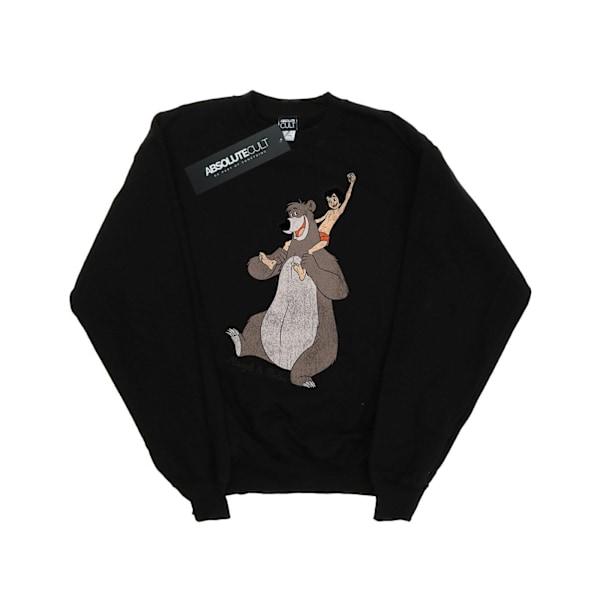 Djungelboken Pojkar Klassisk Mowgli Och Baloo Sweatshirt 5-6 År Black 5-6 Years