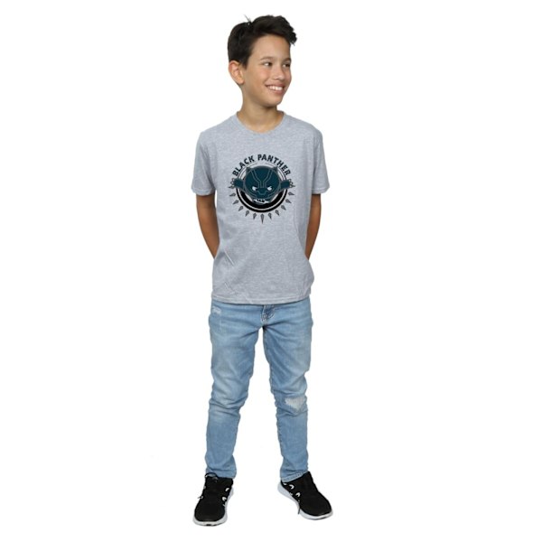 Marvel Boys Kawaii Black Panther Pounce T-shirt 5-6 år Sport Sports Grey 5-6 Years