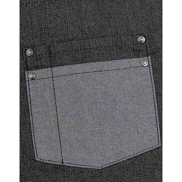 Premier Unisex Domain Contrast Denim Haklappsförkläde One Size Svart D Black Denim One Size