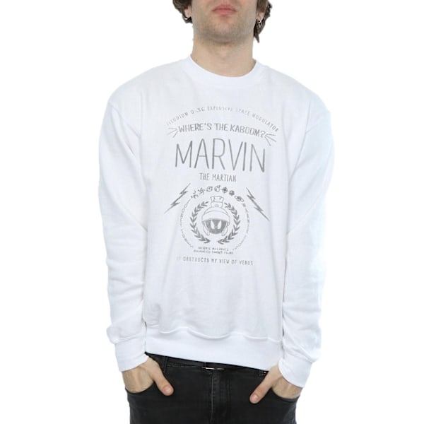 Looney Tunes Herr Marvin The Martian Where´s The Kaboom Sweatshirt White XXL