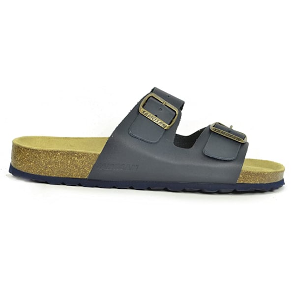 Sanosan Dam/Dam Aston Lädersandaler 3 UK Marinblå/Brun Navy/Brown 3 UK