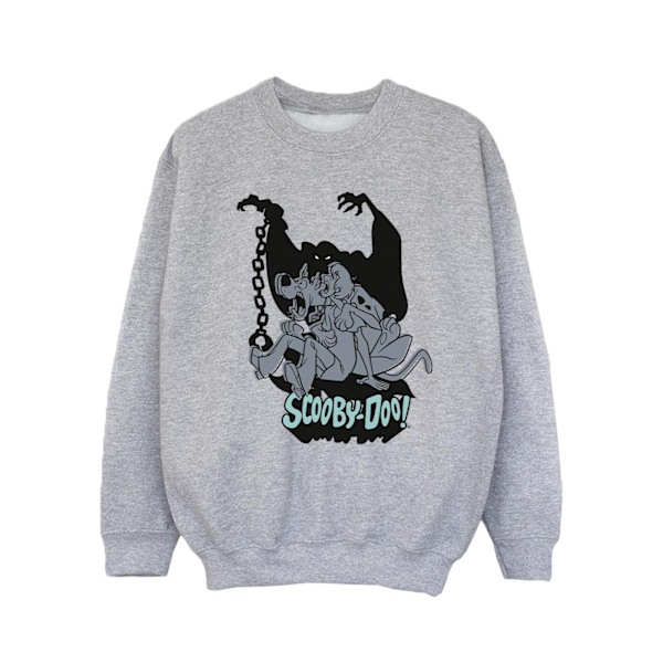 Scooby Doo Flickor Skrämd Hopp Sweatshirt 5-6 År Sports Grey Sports Grey 5-6 Years