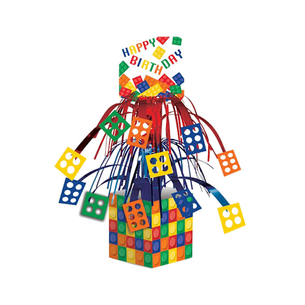 Kreativt festbyggstenar födelsedagsfest mittpunkt en storlek Multicoloured One Size
