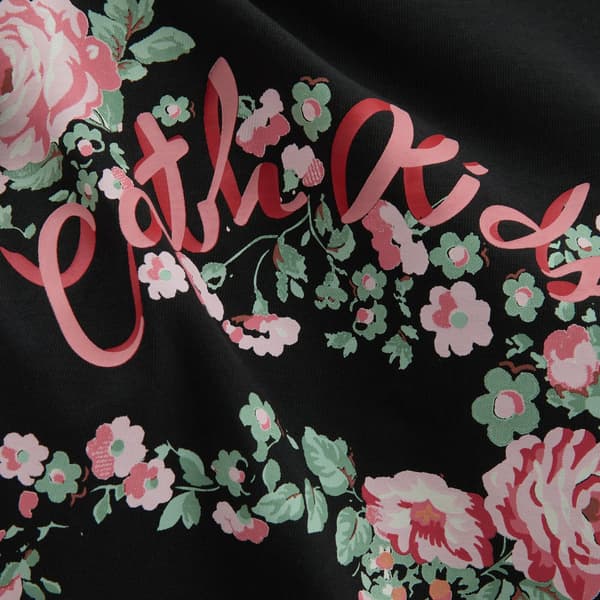 Regatta Dam Cath Kidston Blommig Oversized T-shirt 14 Black 14 UK