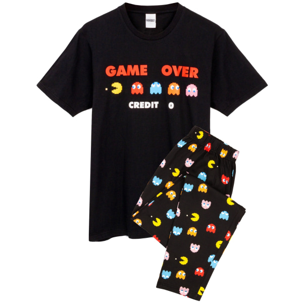 Pac-Man Game Over Pyjamas Set S Svart Black S