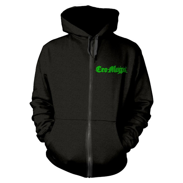 Cro-Mags Unisex Vuxen Logo Full Zip Hoodie S Svart/Grön Black/Green S