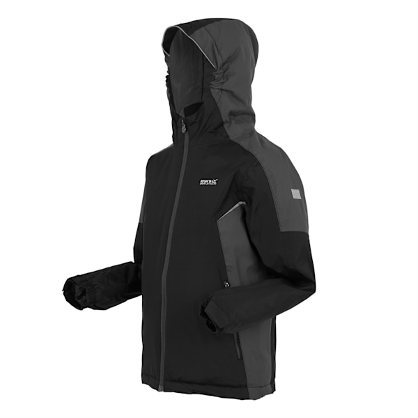 Regatta Barn/Barn Hurdle V Vattentät Jacka 5-6 År Bla Black/Seal Grey 5-6 Years