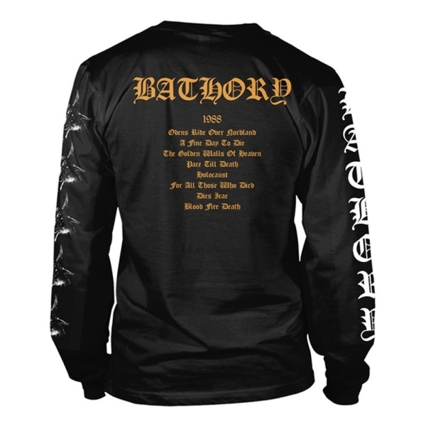 Bathory Unisex Vuxen Blood Fire Death 2 Långärmad T-shirt M Black M