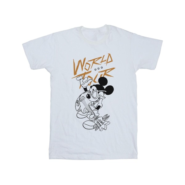Disney Girls Musse Pigg World Tour Line bomull T-shirt 5-6 Ye White 5-6 Years