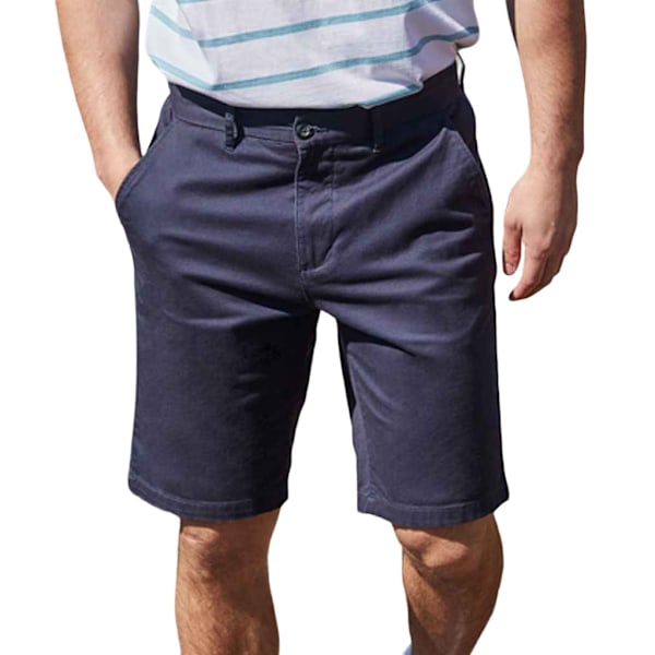 Front Row Herr Chino Stretch Shorts 40R Marinblå Navy 40R