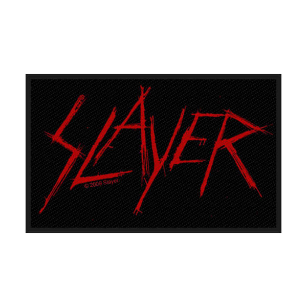 Slayer Logo Scratch Patch One Size Svart/Röd Black/Red One Size