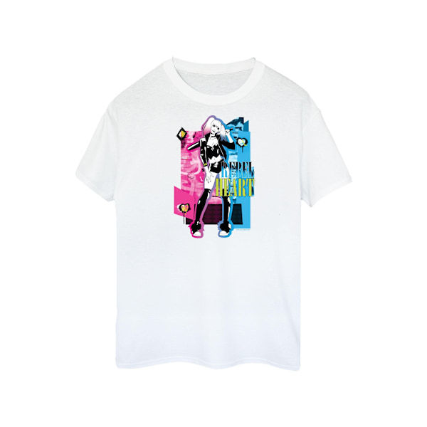 DC Comics Dam/Kvinnor Harley Quinn Rebel Heart Bomull Pojkvän White 4XL