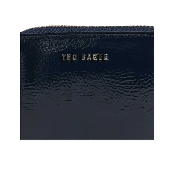 Ted Baker Crinkled Logo Plånbok En Storlek Marinblå Navy One Size
