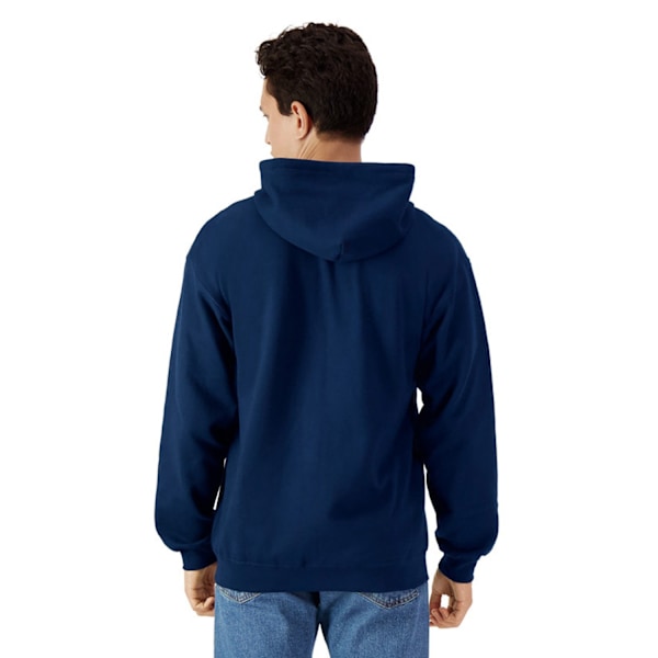 Gildan Softstyle Fleece Mellanvikt Helzip Hoodie M Marinblå Navy M
