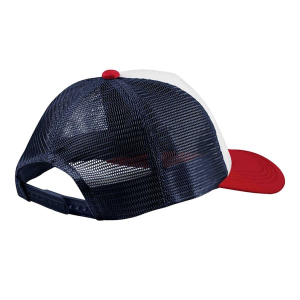 Beechfield Unisex Vuxen Retro 5 Panel Trucker Keps En Storlek Marinblå Navy/Red One Size